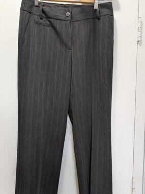 Rafaella Pinstripe Classic Grey Pants Size 10